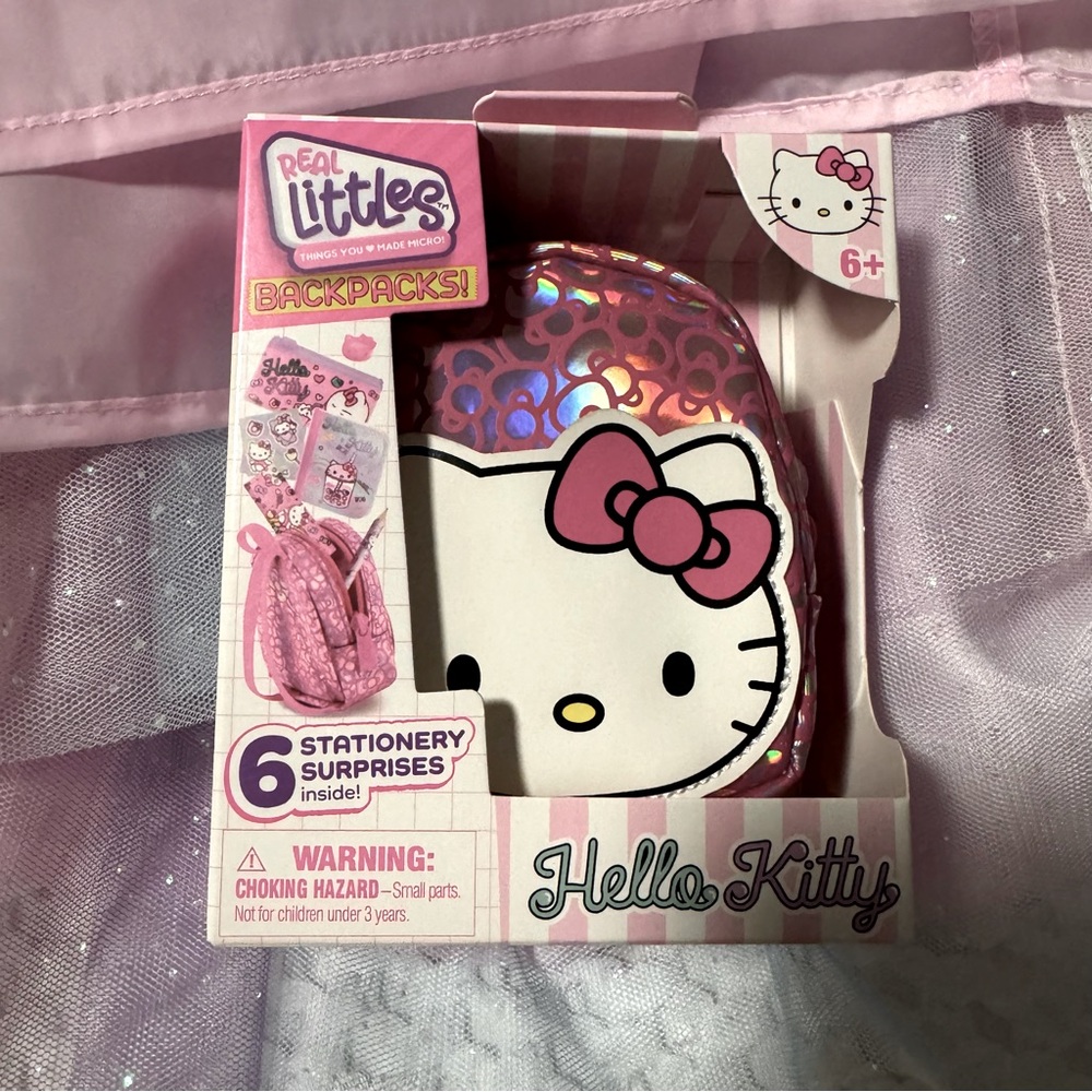 Real Littles Rare hello kitty mini backpacks metallic sanrio limited edition toy
